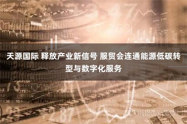 天源国际 释放产业新信号 服贸会连通能源低碳转型与数字化服务